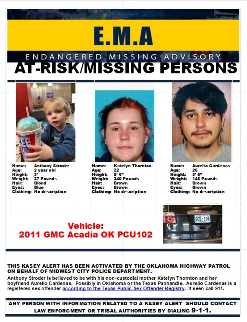 Frantic search for 2-year-old at center of AMBER alert after car is found - but not the boy