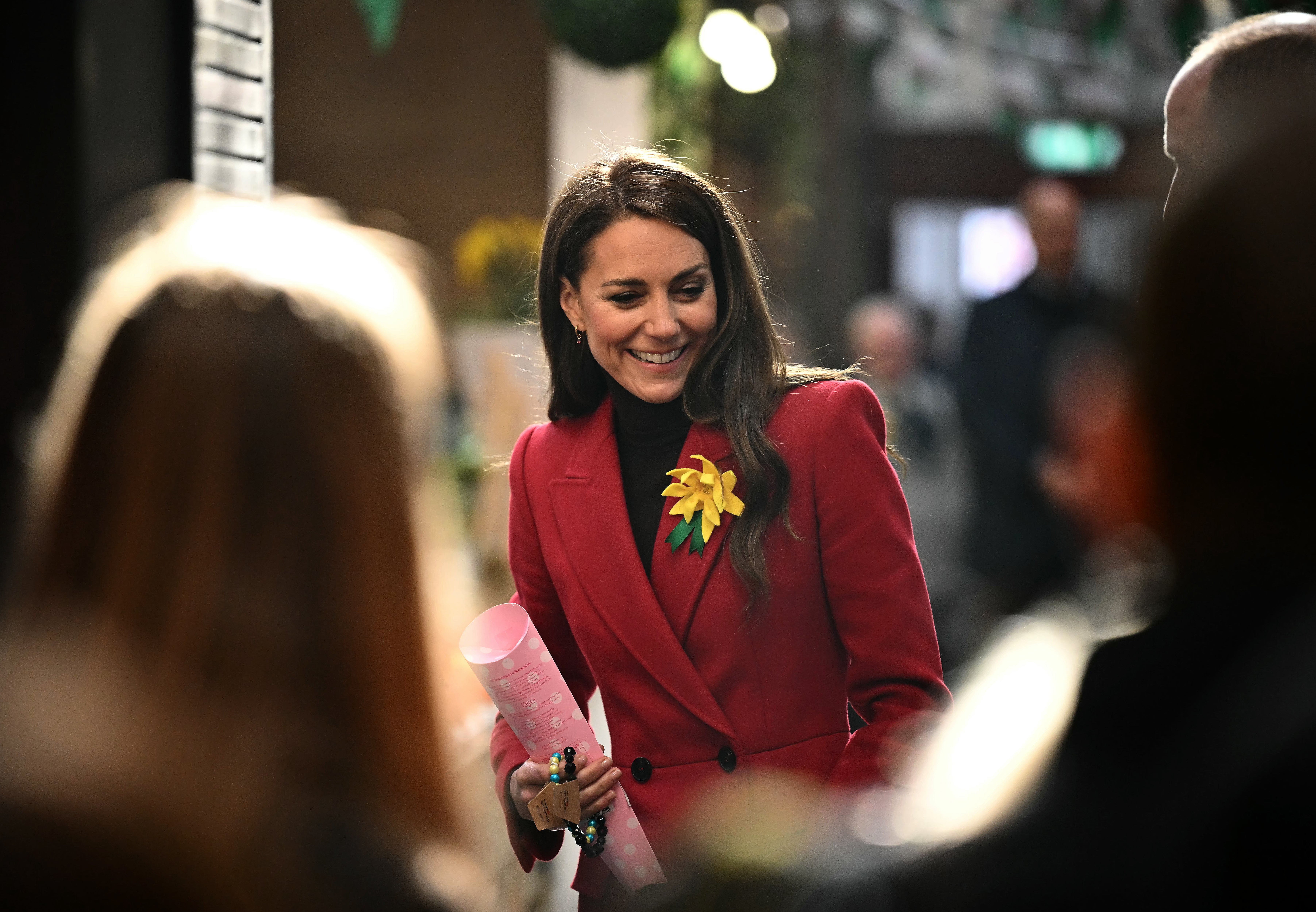 The Princess donned a daffodil ahead of St David's Day