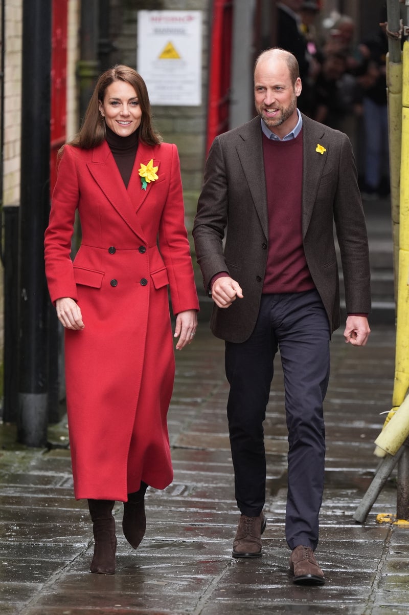 Kate Middleton and Prince William meet with victims of flooding in South Wales