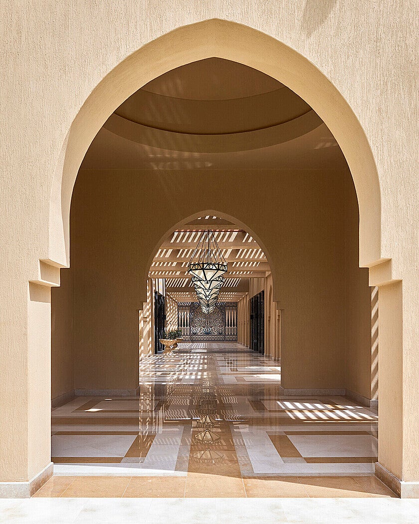 Arabic influences can be seen around the hotel