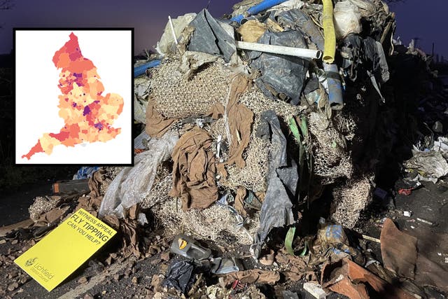 <p>Fly-tipping incidents increased last year</p>