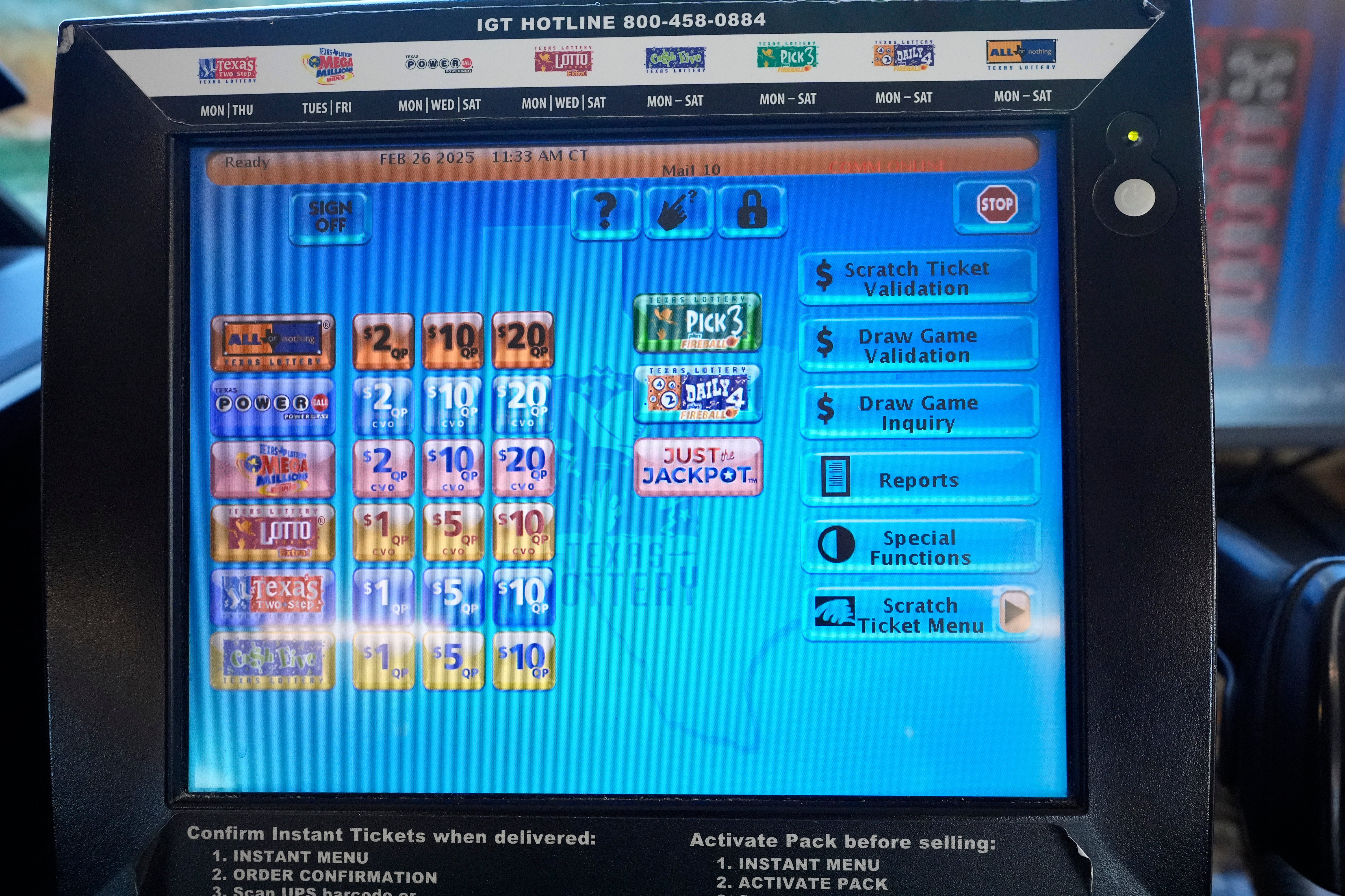 Texas Lottery Jackpot Investigation