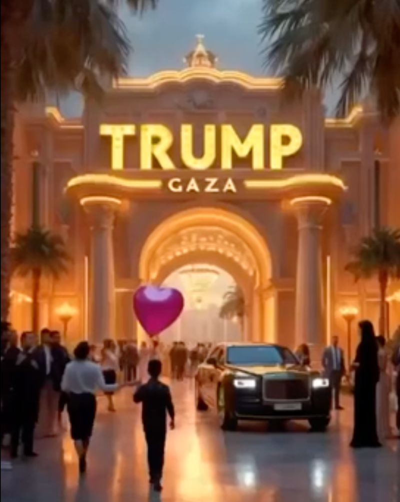 Trump shares bizarre AI vision of what Gaza will look like under his rule