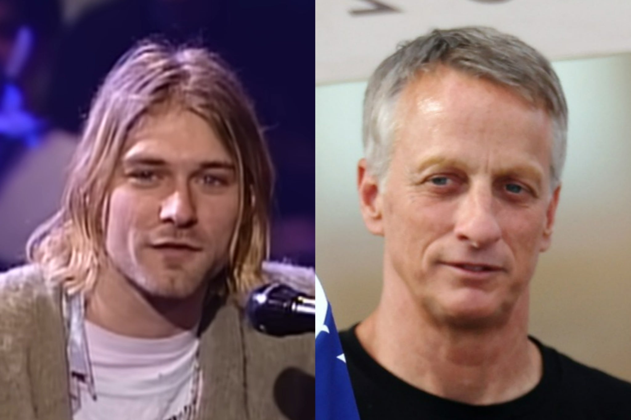 Kurt Cobain and Tony Hawk