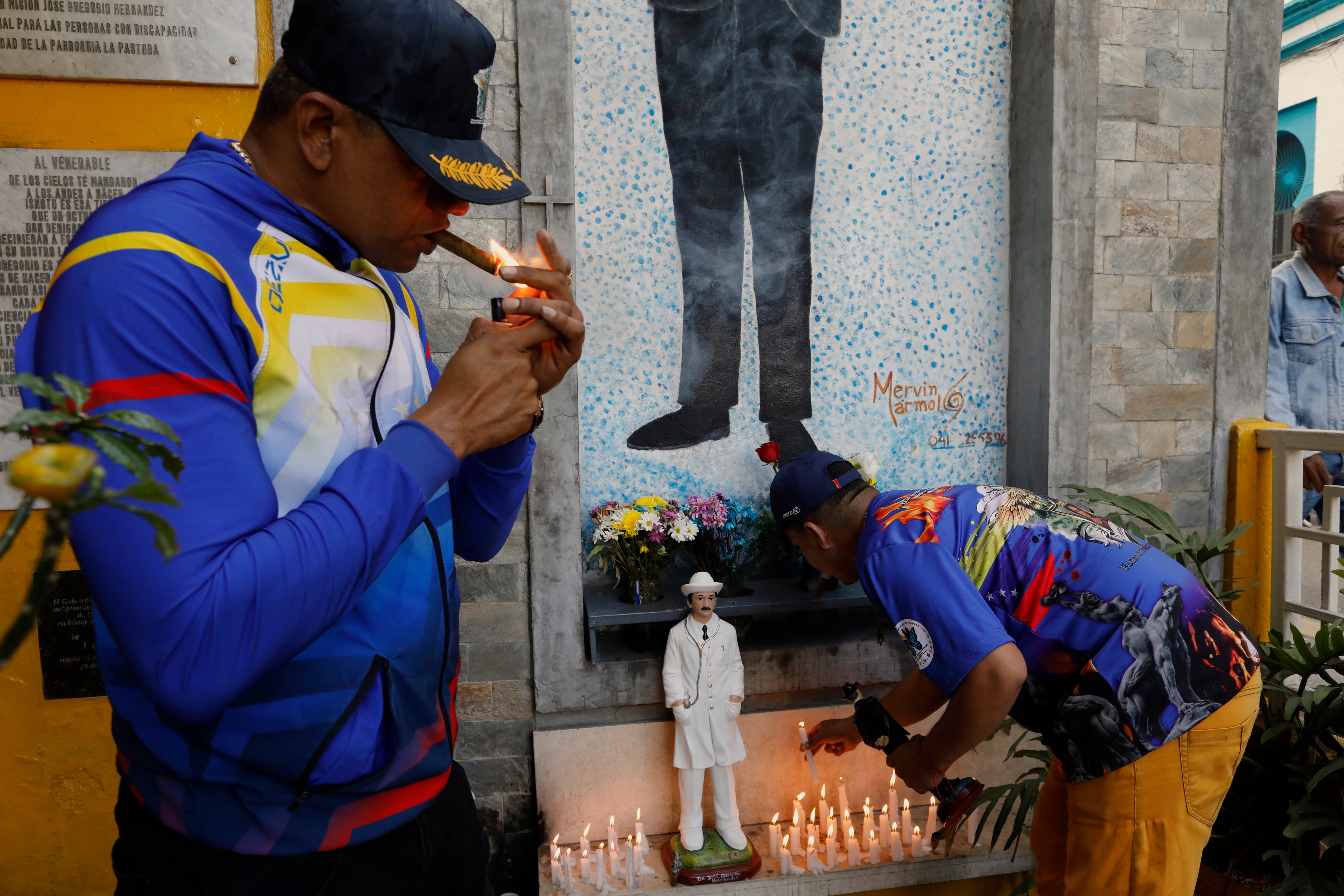 APTOPIX Venezuela Saint