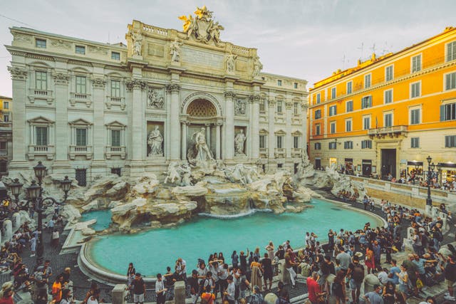<p>The Trevi Fountain is one of Rome’s most famous landmarks </p>