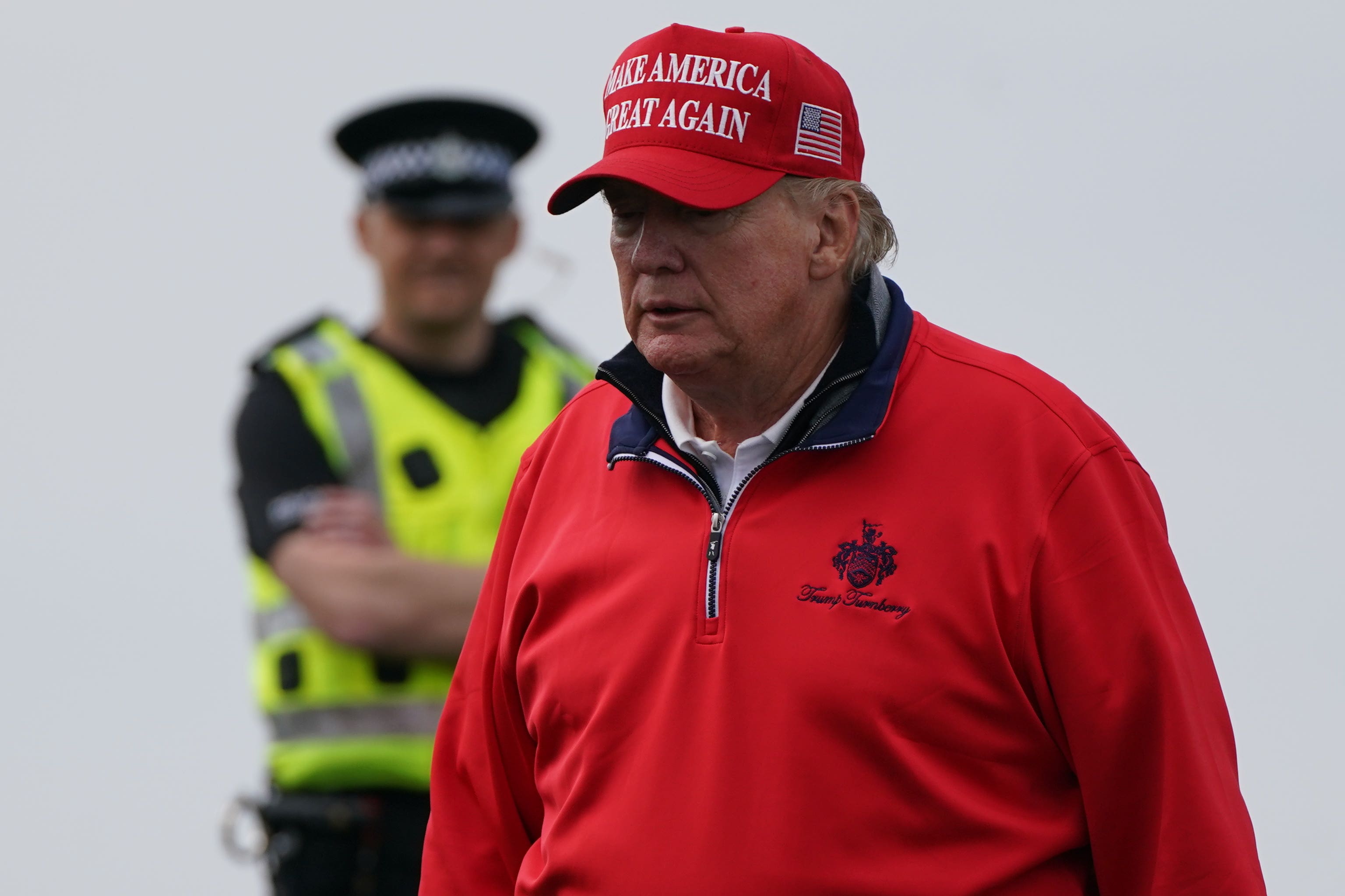 Donald Trump is meeting Sir Keir Starmer (PA)