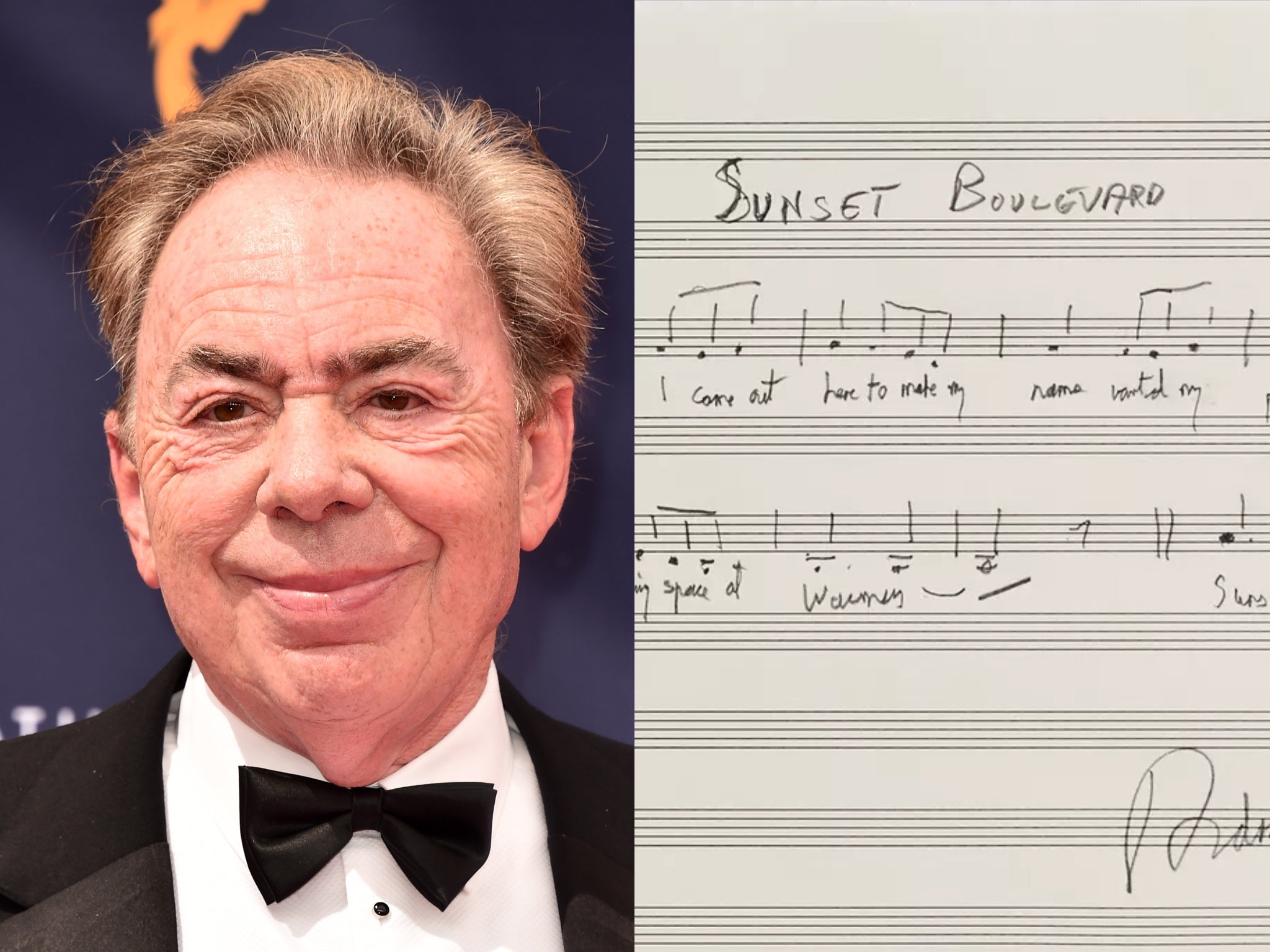 <p>Andrew Lloyd Webber donates 'Sunset Boulevard' score manuscript</p>