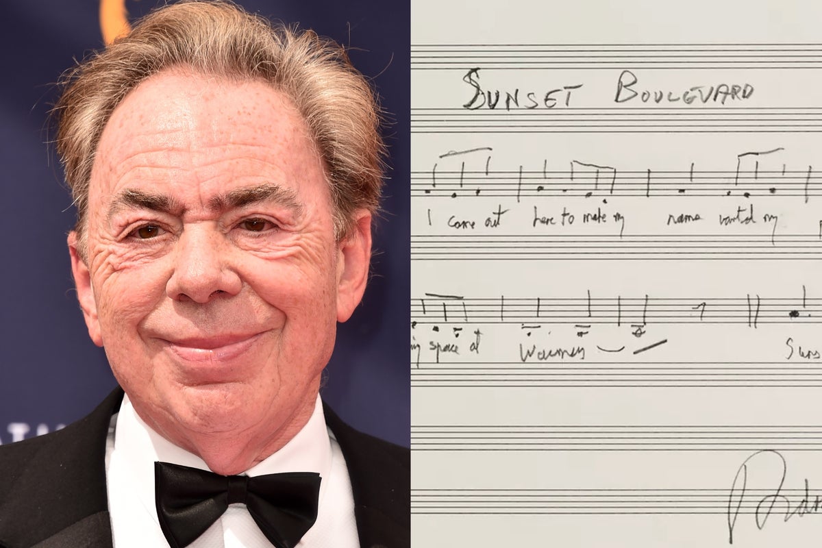Andrew Lloyd Webber donates rare handwritten Sunset Boulevard score to raise money for LA wildfire victims Andrew Lloyd Webber donates rare handwritten Sunset Boulevard score to raise money for LA wildfire victims