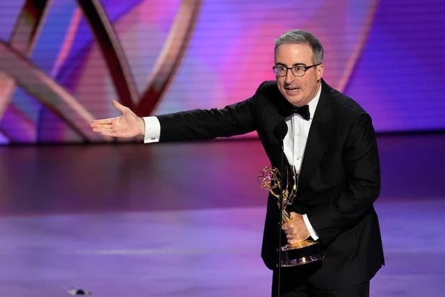 <p>John Oliver is the host of the current affairs comedy show Last Week Tonight</p>