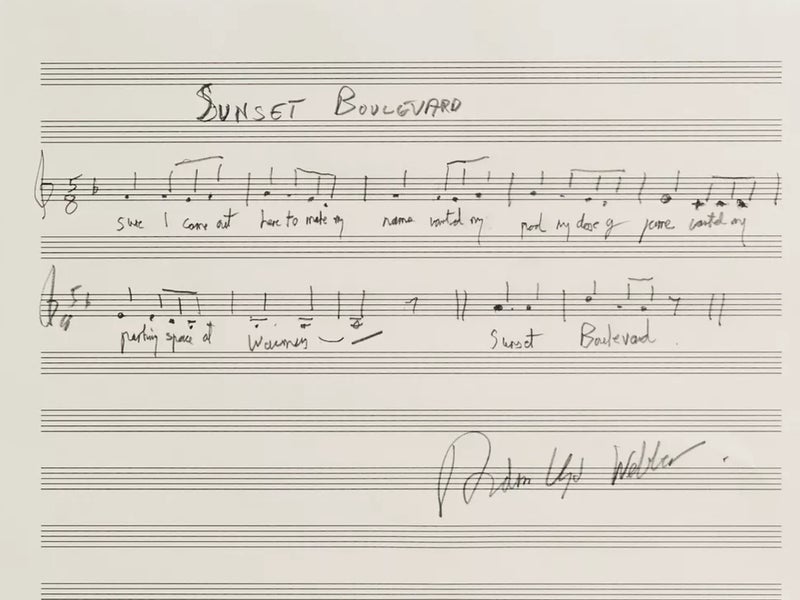 Andrew Lloyd Webber donates rare handwritten Sunset Boulevard score to raise money for LA wildfire victims