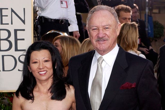 Actor Gene Hackman and his wife Betsy Arakawa (Mark J Terrill/AP)