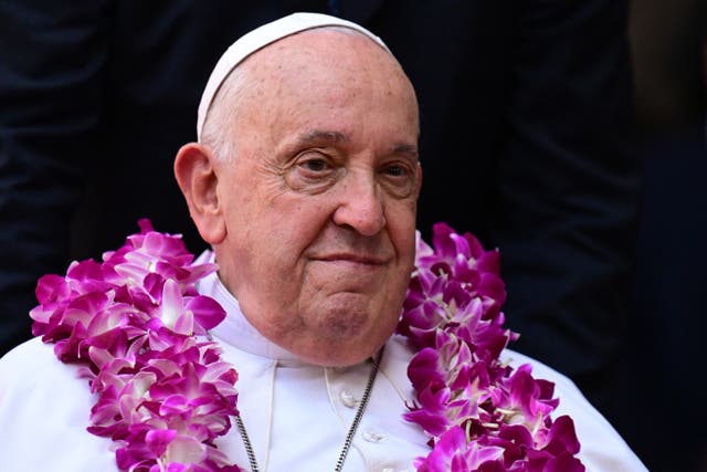 <p>Pope Francis before his hospitalisation</p>