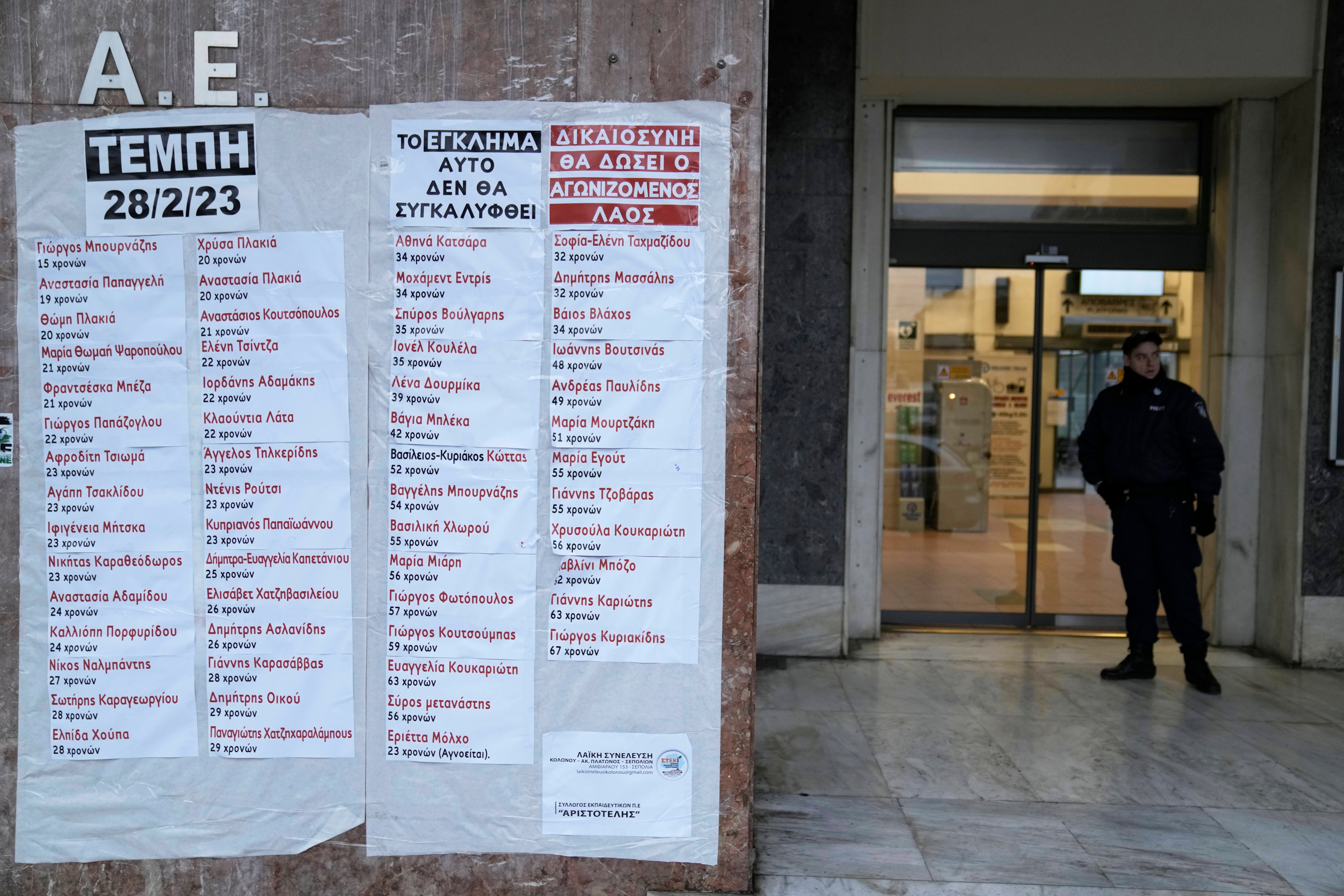 Greece Strike Rail Disaster