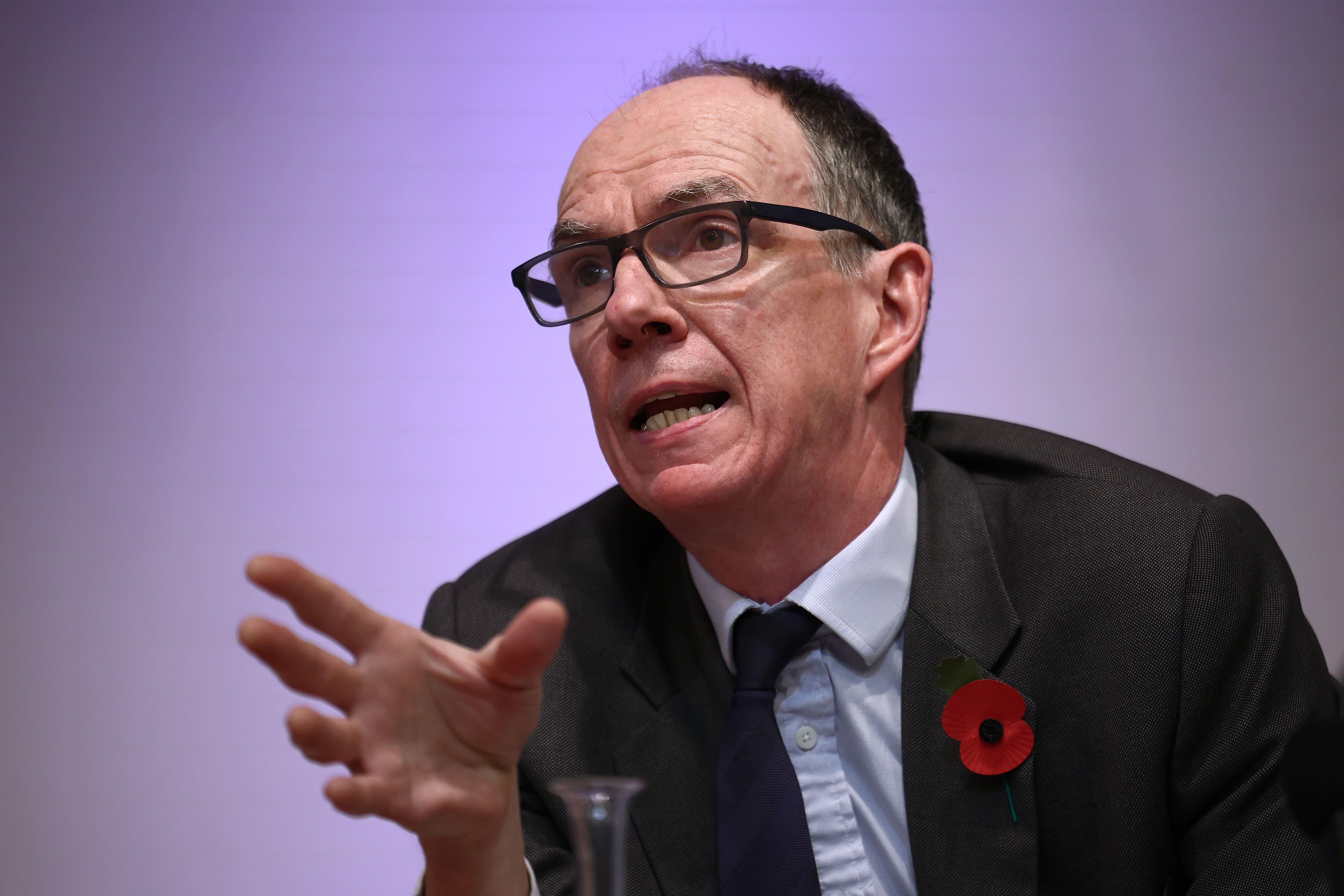 Dave Ramsden highlighted rising inflation and weak economic growth (Henry Nicholls/PA)