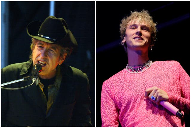 <p>Bob Dylan's post about Machine Gun Kelly both baffled and delighted fans</p>