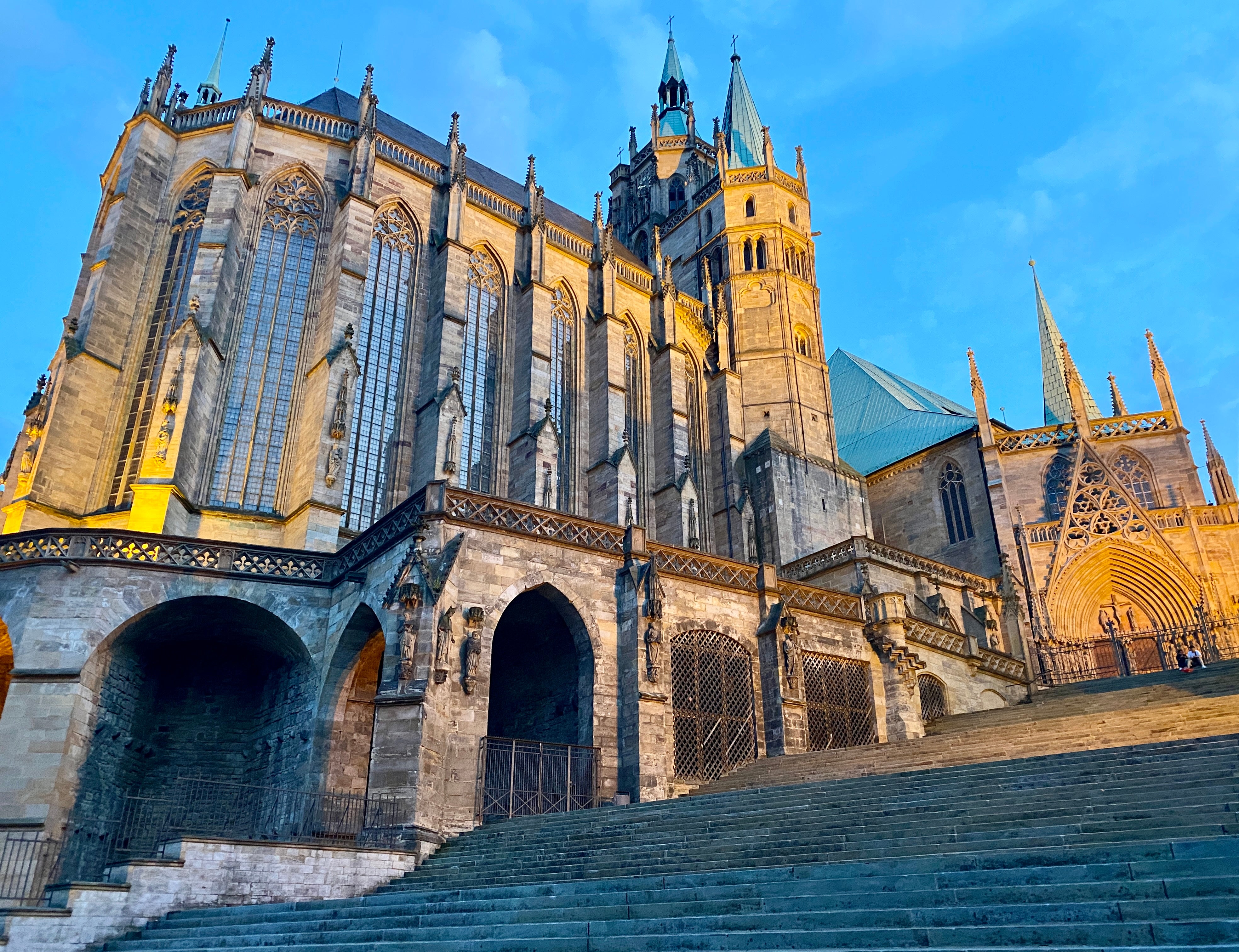 Commanding heights: St Mary’s Cathedral, Erfurt, eastern Germany