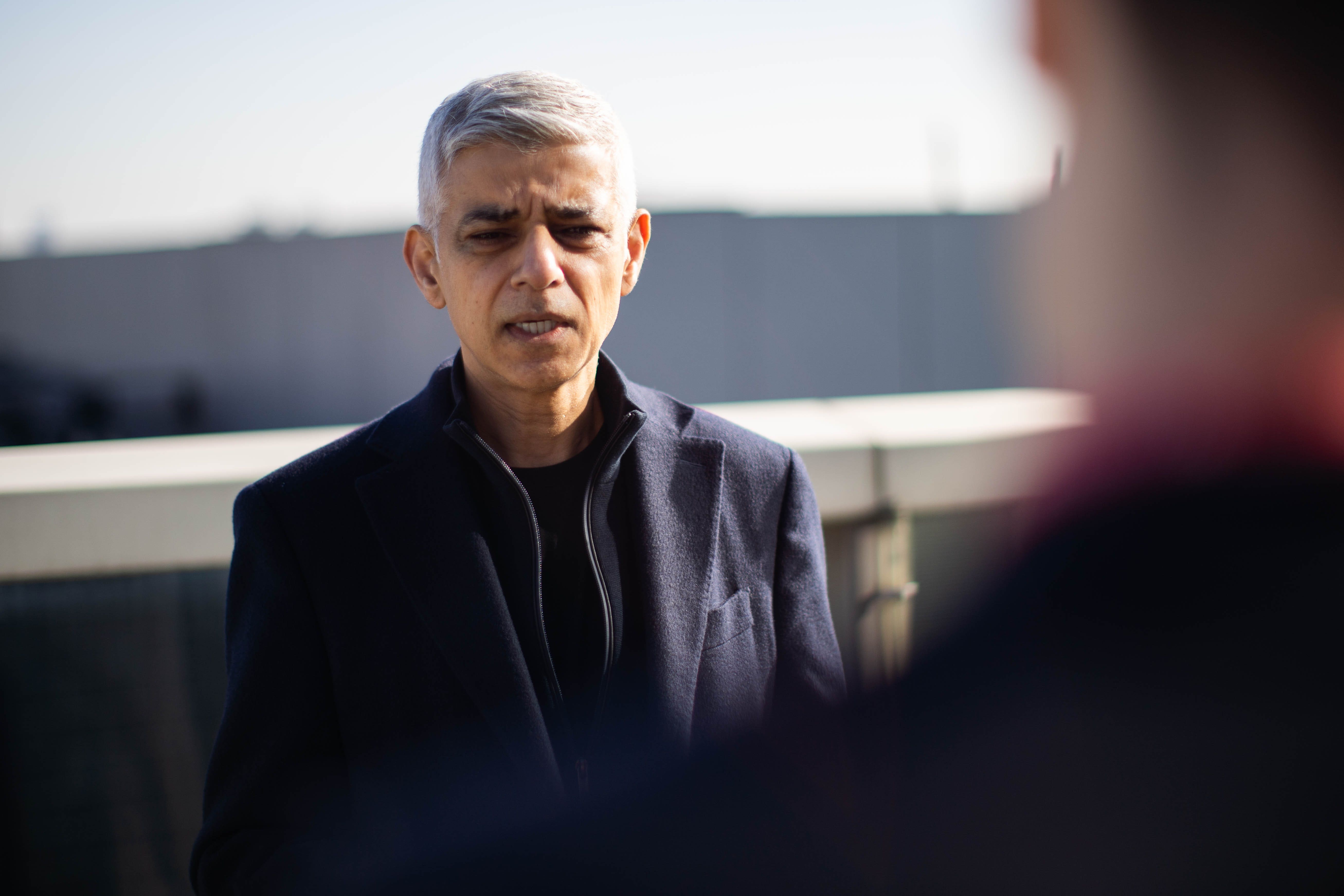 Mayor of London Sir Sadiq Khan speaking about a visit to the UK by US President Donald Trump (James Manning/PA Wire)