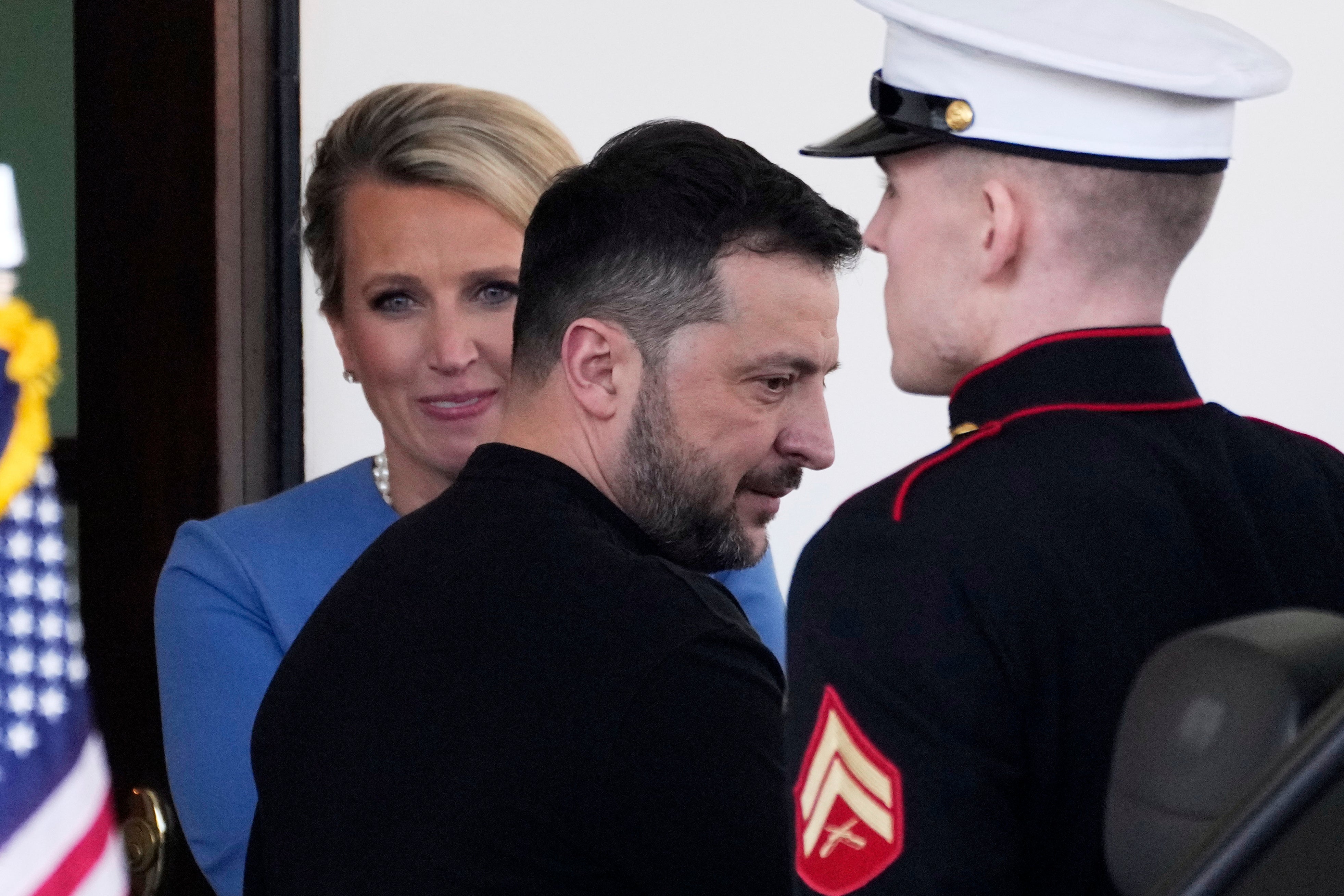 Zelensky leaves the White House after a press conference and a working lunch were cancelled