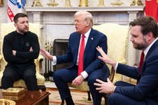 Furious Trump-Zelensky row in White House leaves Ukrainian peace talks in tatters