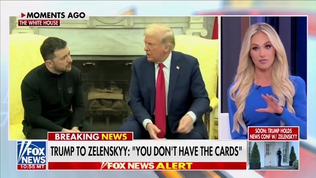 Fox News pundit Tom Lahren heaps praise on Donald Trump for raging at Volodymyr Zelensky in the White House: 