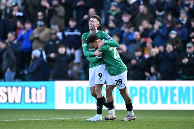 <p>Ryan Hardie scored Plymouth's winner against Liverpool from the penalty spot</p>