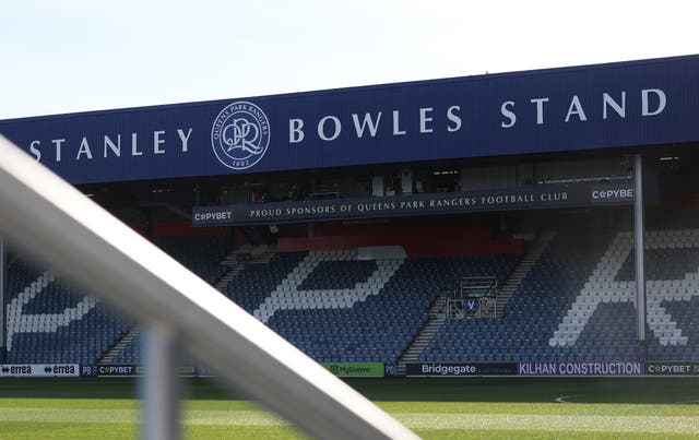 <p>A view of Queens Park Rangers' ground at Loftus Road </p>