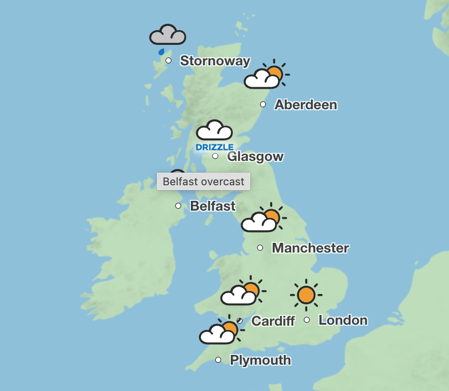 Espera -se que as temperaturas atinjam 14 ° C em Londres na quarta -feira, à medida que as condições mais quentes e secas substituem um cinza fevereiro