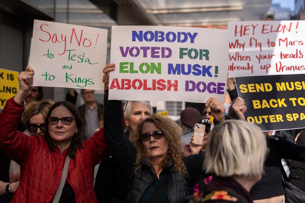 Anti-Tesla protests gain momentum amid anger at Elon Musk’s DOGE cuts