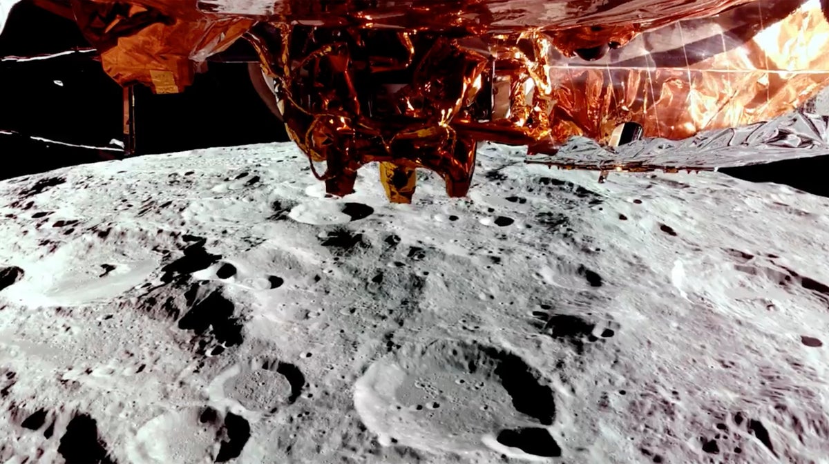 Private lunar lander Blue Ghost touches down on the moon with a special delivery for NASA