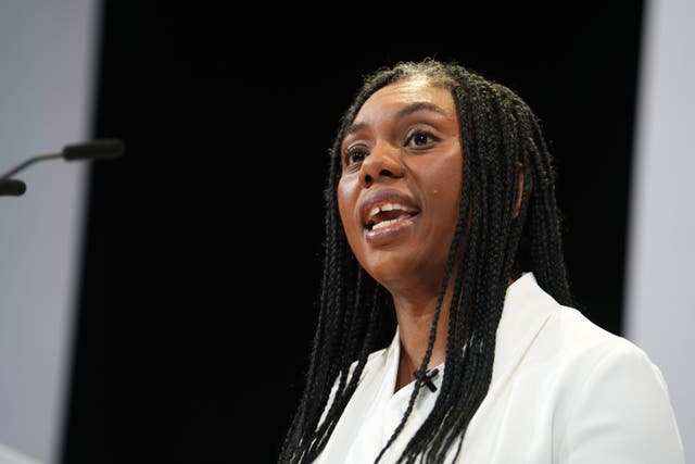 Conservative leader Kemi Badenoch said the deal is ‘not in our national interest’ (Jordan Pettitt/PA)