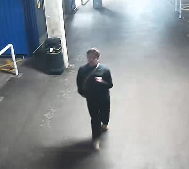 <p>A CCTV image of Luis Piovesana, who was last seen at about 3am on Friday at Eastgate retail park in Bristol (Avon and Somerset Police/PA)</p>