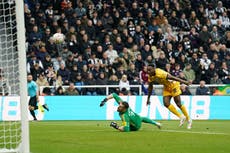 Petulant Anthony Gordon leaves Newcastle’s trophy hopes in doubt as Danny Welbeck settles FA Cup classic