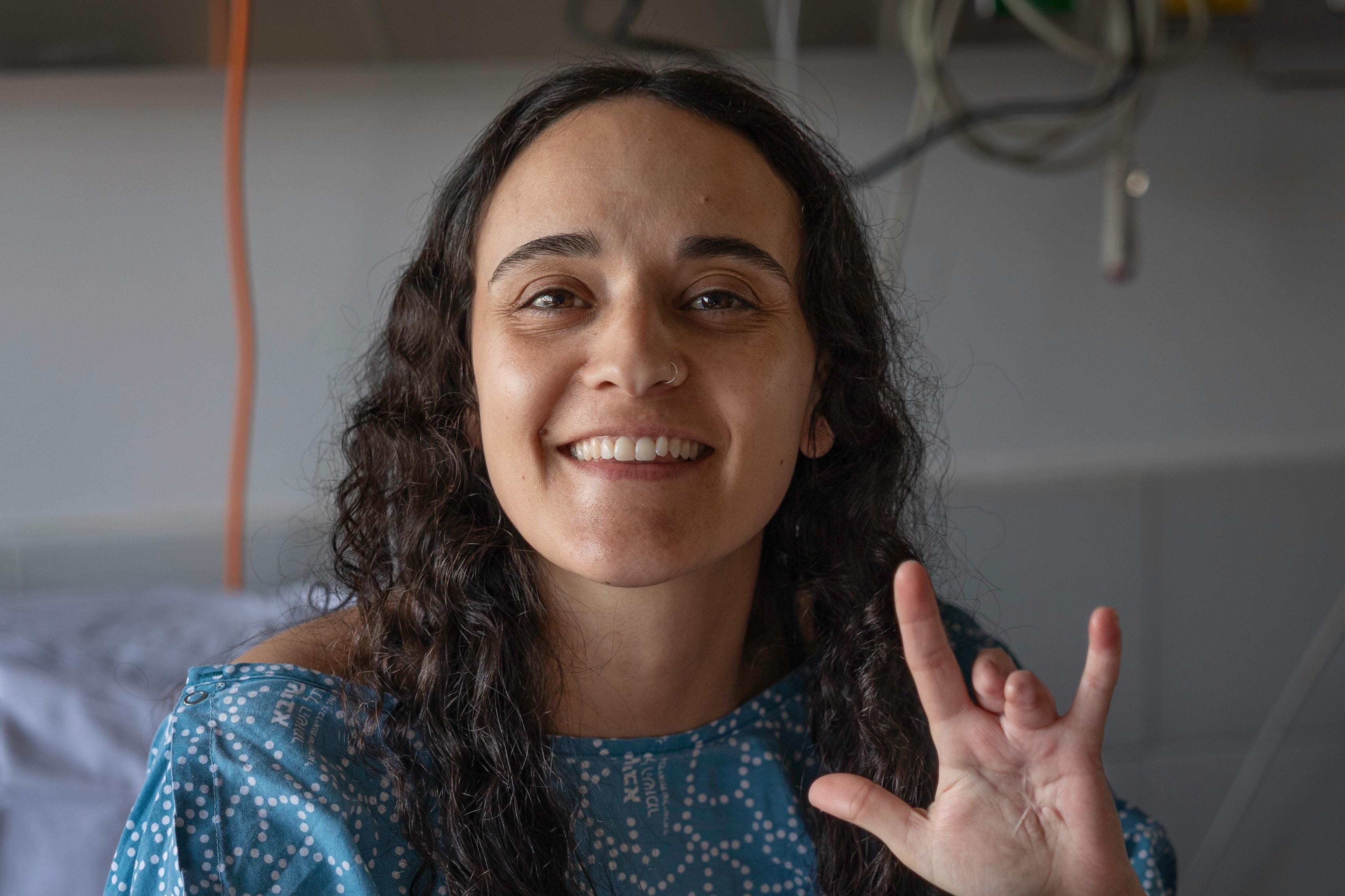 British Israeli citizen Emily Damari was kidnapped and held for 471 days by Hamas (Pomi Ofir Tal/PA)