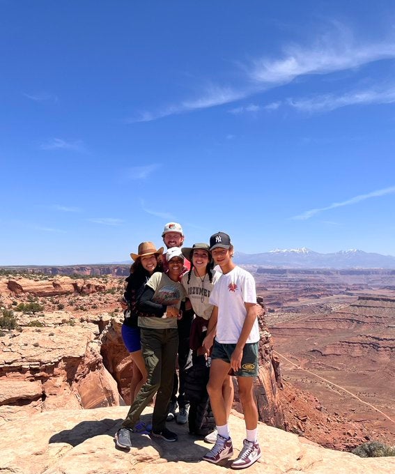 Mia Love pictured with her family in a photo that accompanied her daughter's post on X