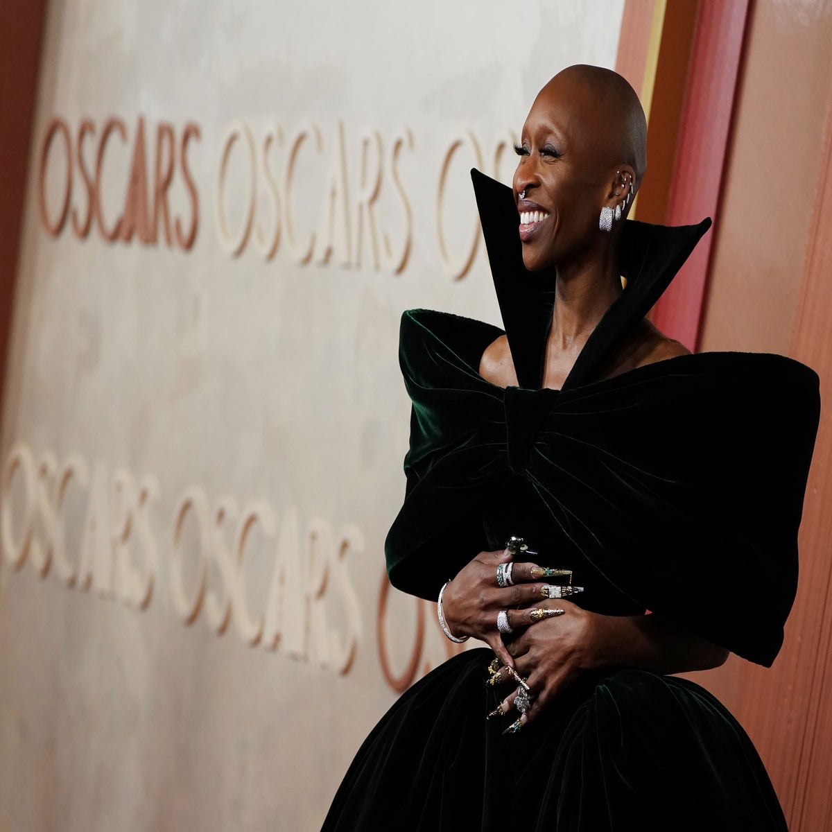 cynthia erivo red carpet dress Cynthia Erivo Wore Louis Vuitton To The 2024 Oscars