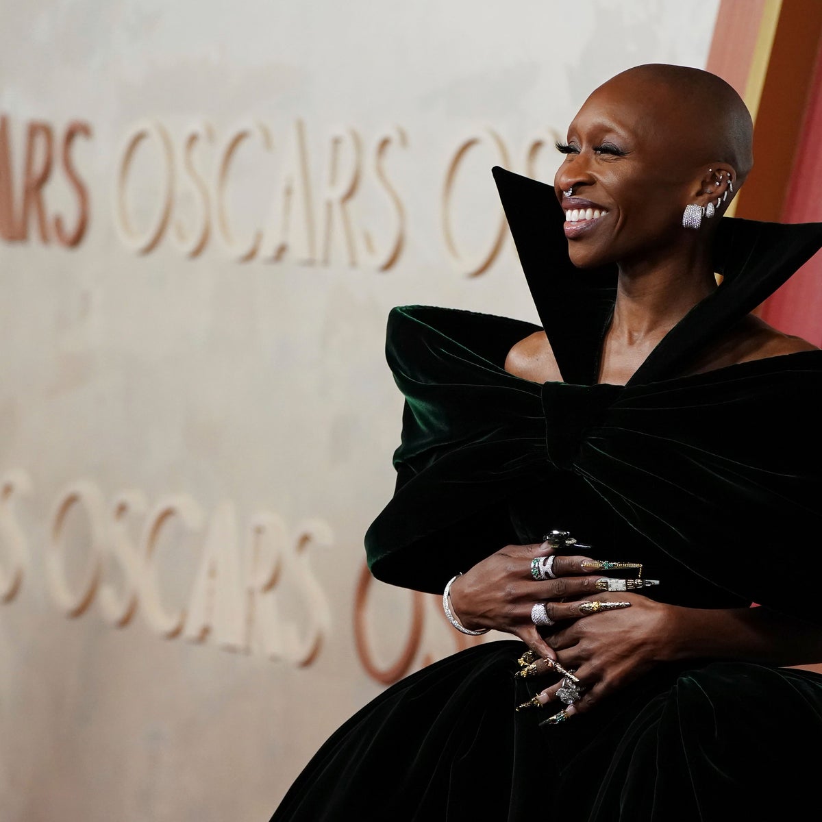 cynthia erivo red carpet dress Cynthia Erivo Wore Louis Vuitton To The 2024 Oscars
