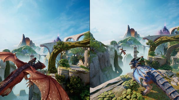 A screenshot of gameplay from Split Fiction