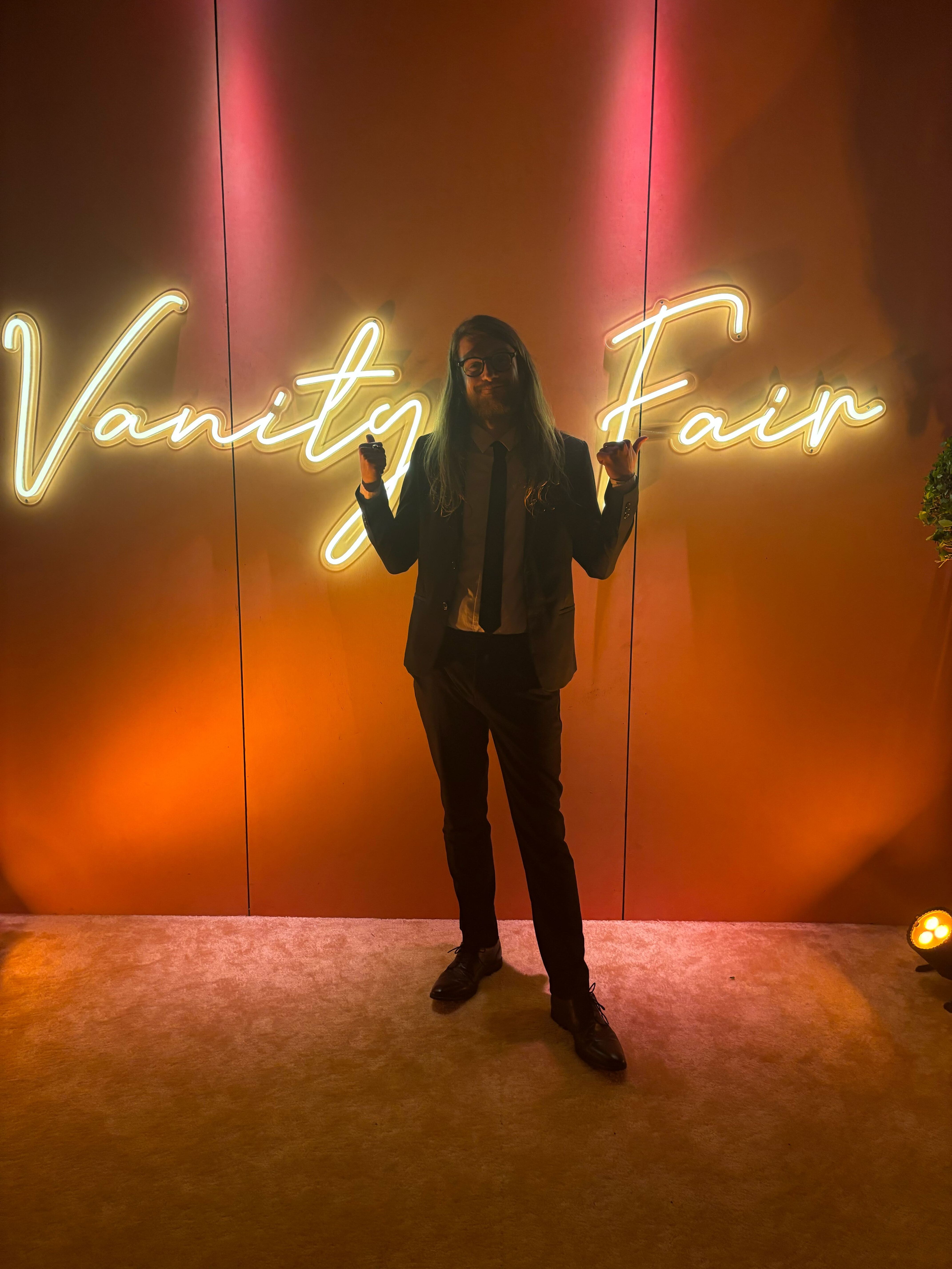 Soaking it in: Kevin EG Perry was in attendance at the 2025 Vanity Fair Oscar party