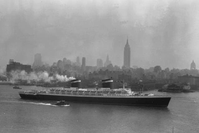 <p>The SS United States in 1952</p>