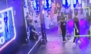 Shocking moment British man punched by bouncer in Thailand’s Sin City