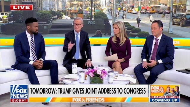 Fox News host Steve Doocy suggested that Donald Trump didn't attend Joe Biden's inauguration because of the Covid-19 pandemic.