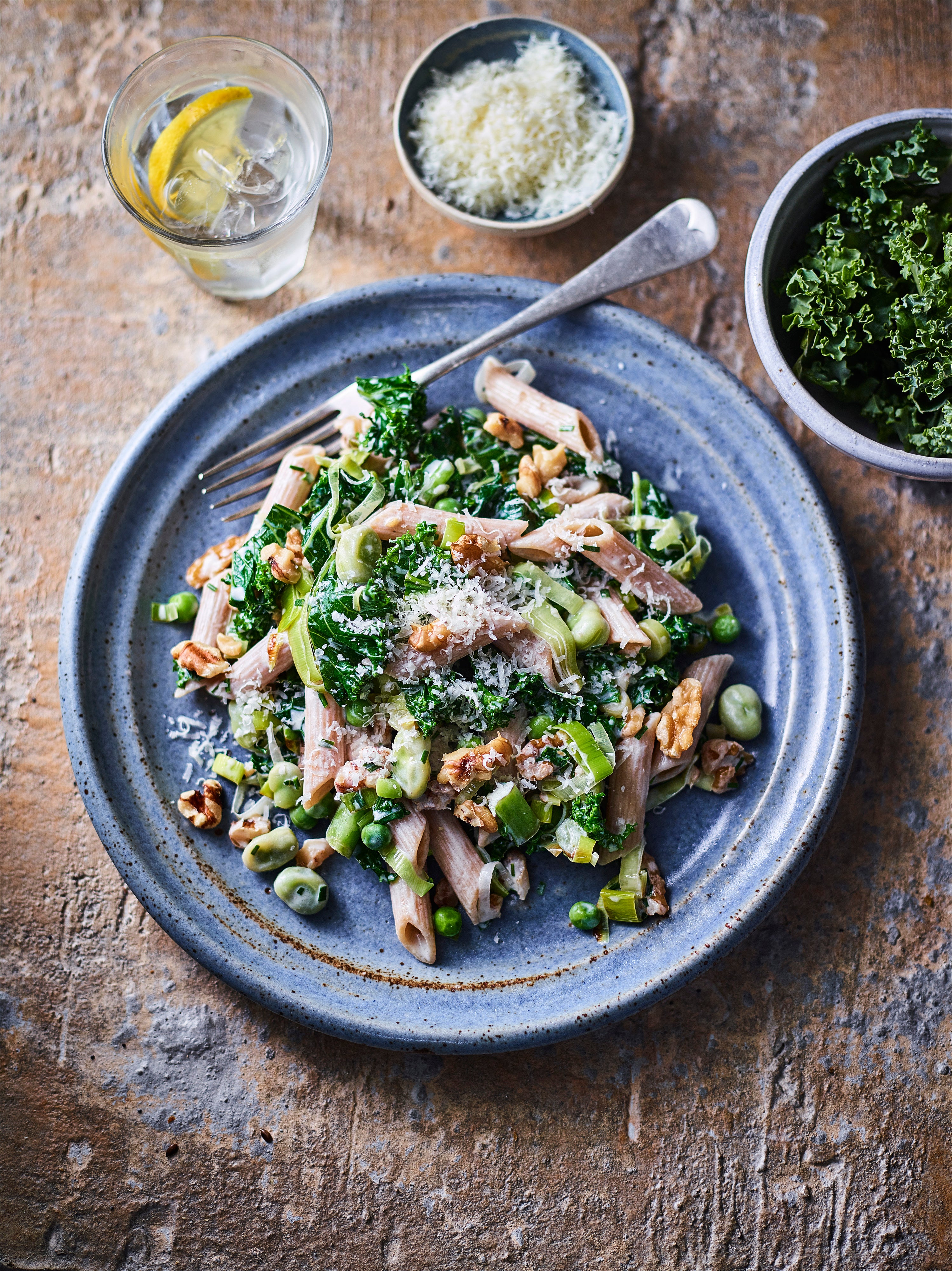 Pasta, but with purpose – greens, grains and good taste