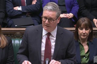 Prime Minister Sir Keir Starmer speaking during a statement on Ukraine (PA)