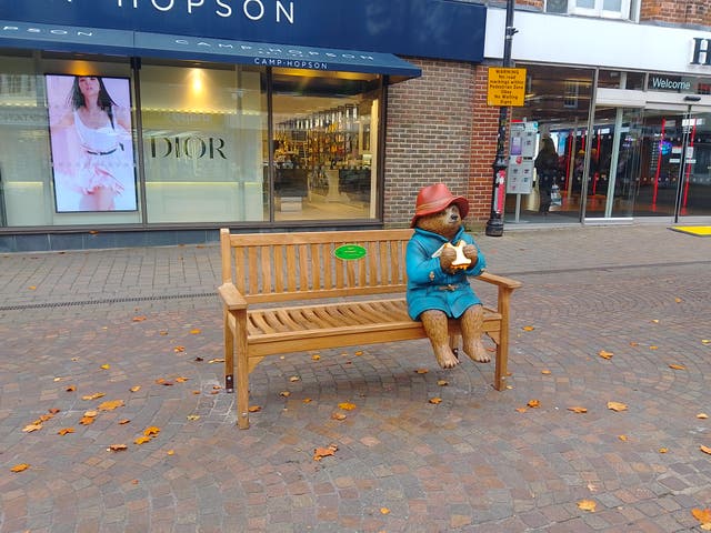 <p>The statue became a favourite attraction for children after it was unveiled in Newbury last year</p>