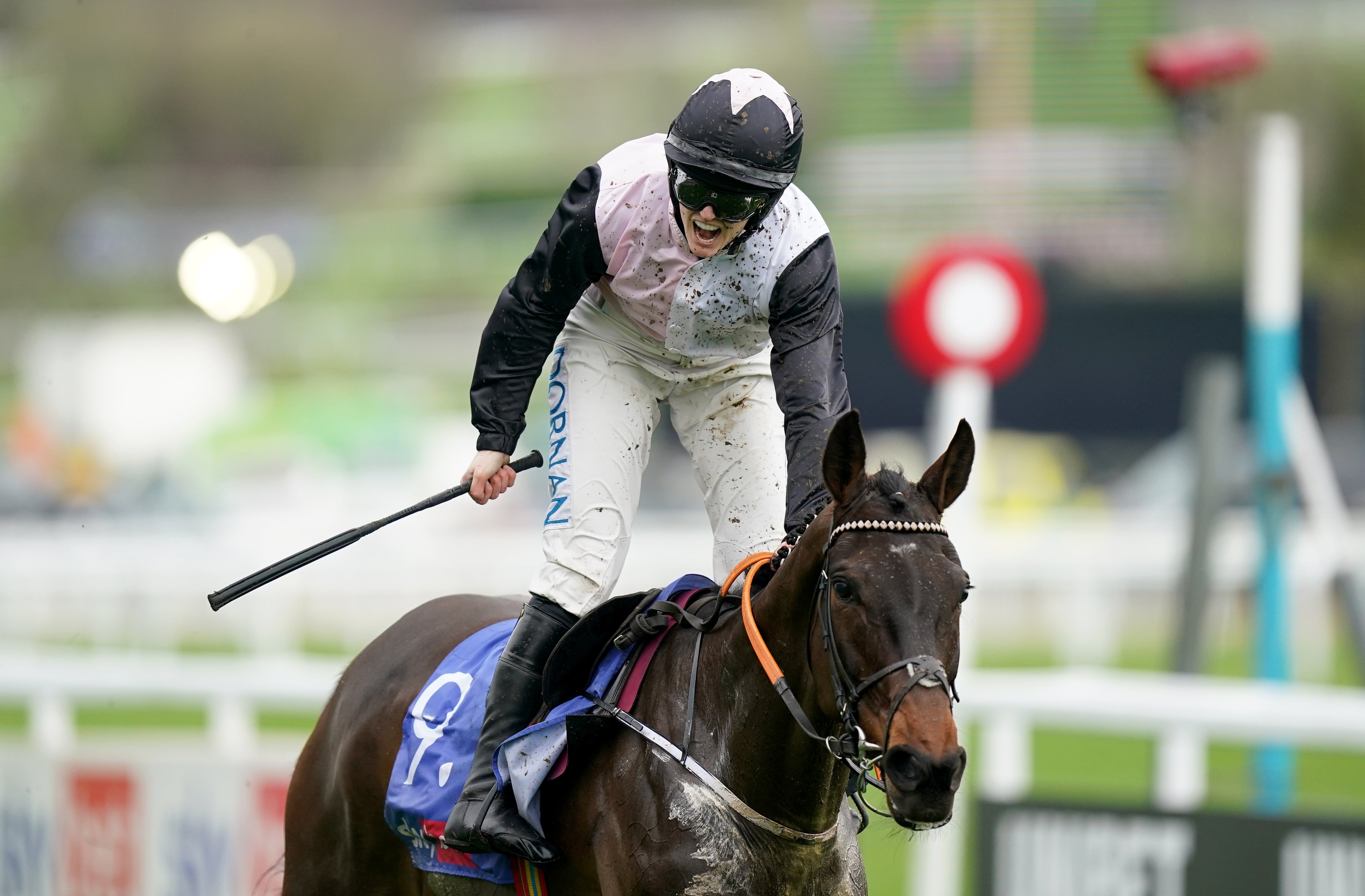 Rachael Blackmore cavalcò Slade Steel alla vittoria in The Sky Bet Supreme Novices Hurdle nel 2024