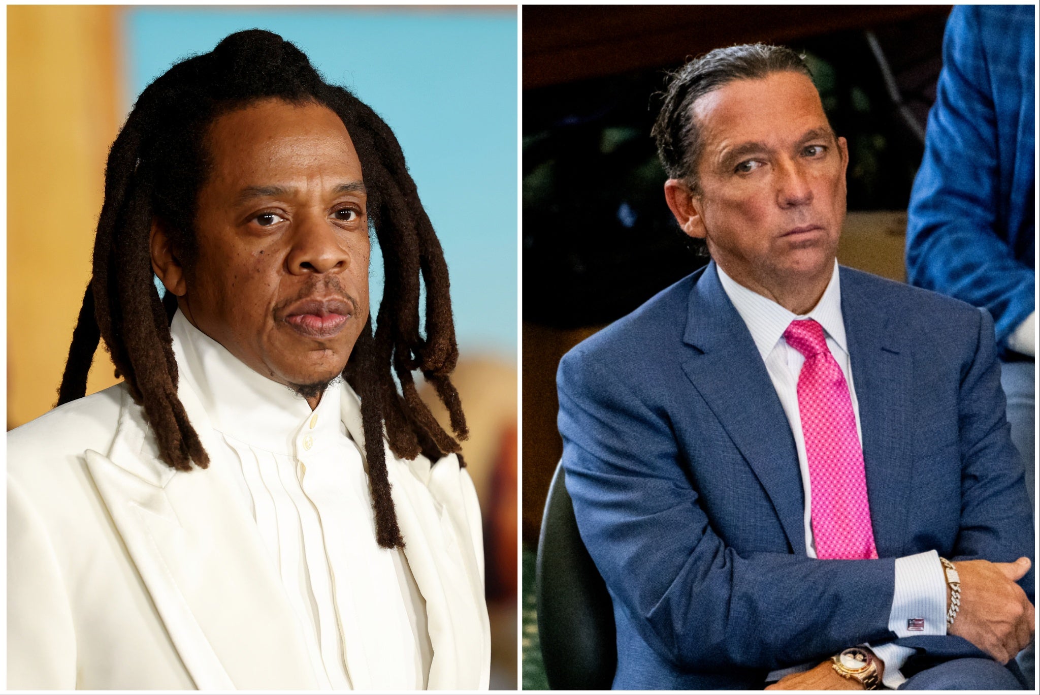 Jay-Z is suing lawyer Tony Buzbee (right) and the woman who accused him of rape