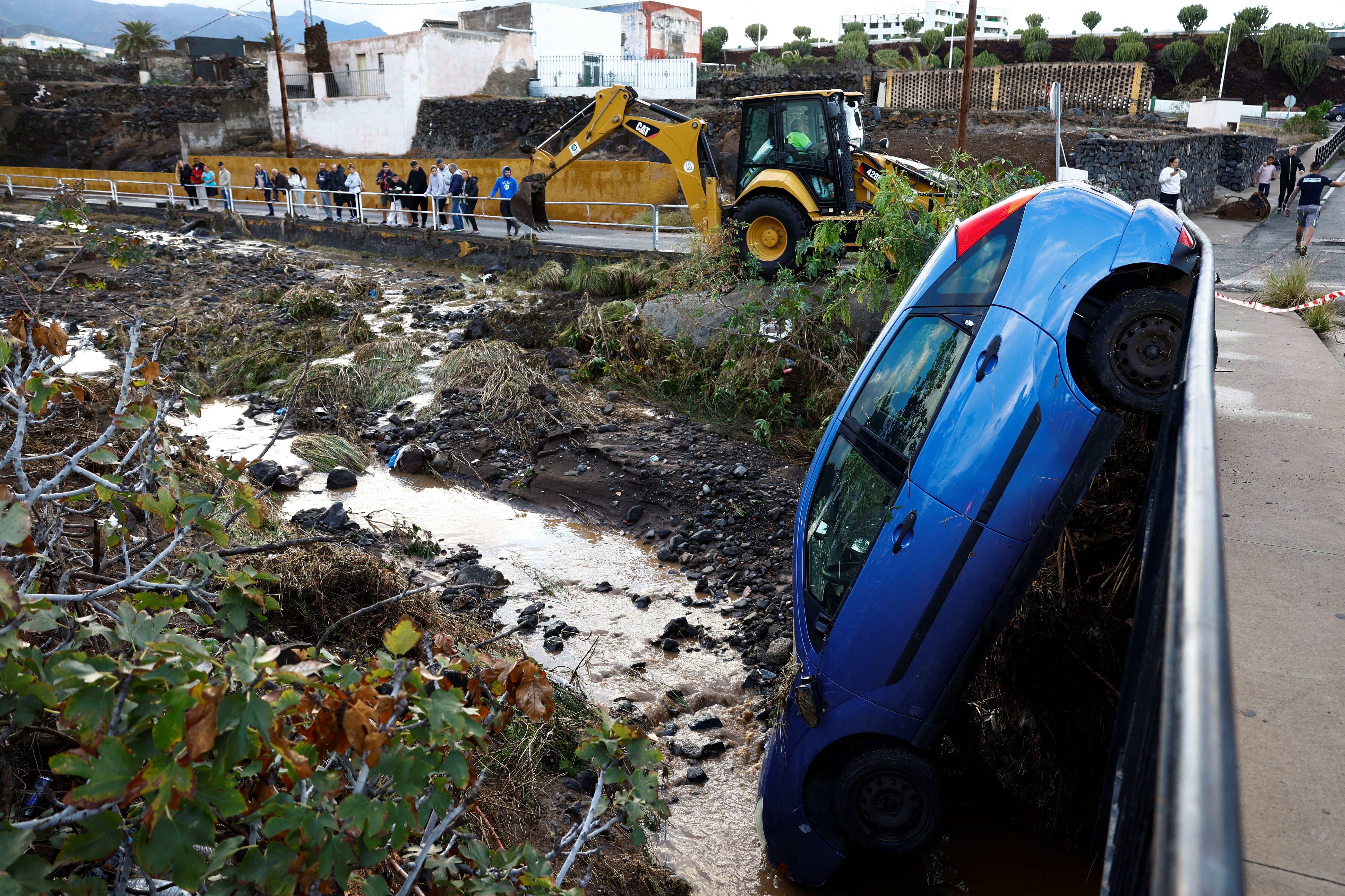 The same vehicle after the flooding subsided