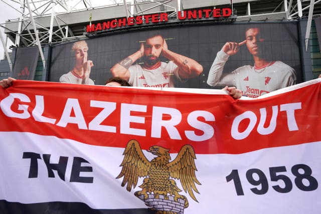 The 1958 continue their protests against the Glazers this weekend (Nick Potts/PA)