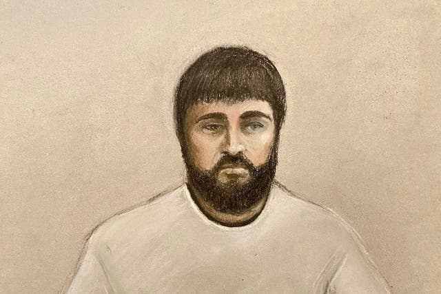 Kyle Clifford appearing via videolink at an earlier hearing at Westminster Magistrates’ Court, London. Clifford (Elizabeth Cook/PA)